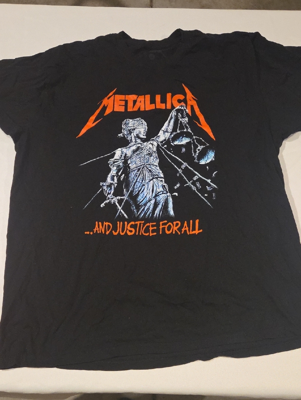 Metallica ...And Justice For All Graphic Tee - Black/Orange